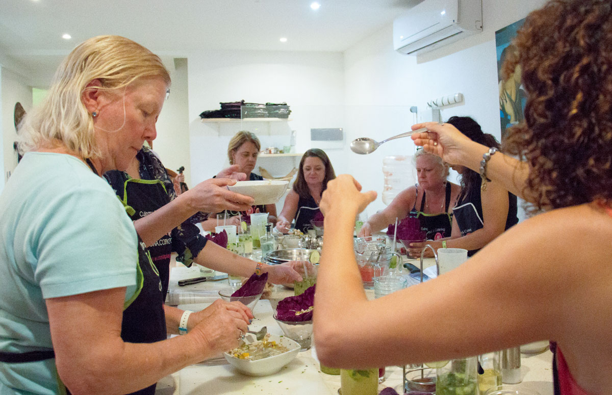 Hands-on cooking class at Co.Cos Culinary School in Riviera Maya, Mexico